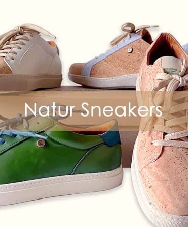 Natürliche und faire Sneakers aus Kork und Kaktusleder