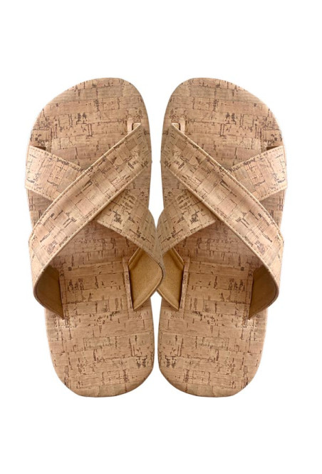 Cork beach slippers
