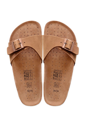 Beige Pantoletten