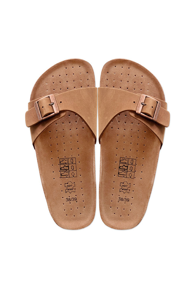 Beige Pantoletten Beige Pantoletten