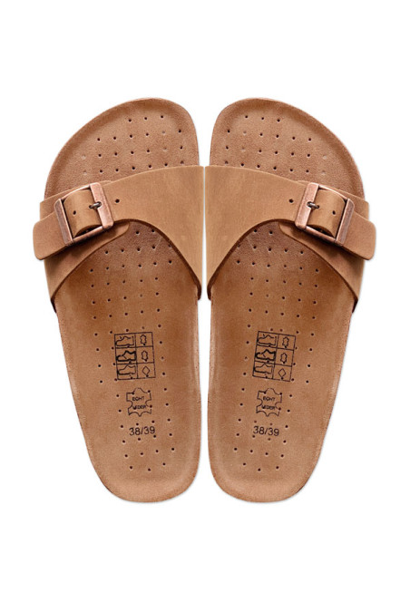 Beige Pantoletten