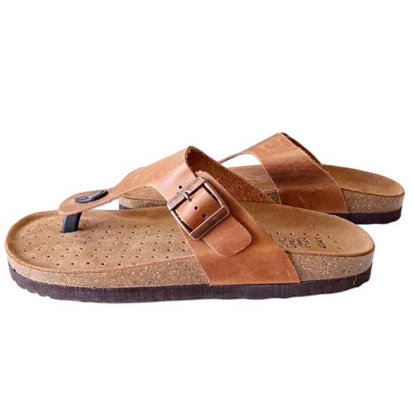 Braune Leder Flip Flops