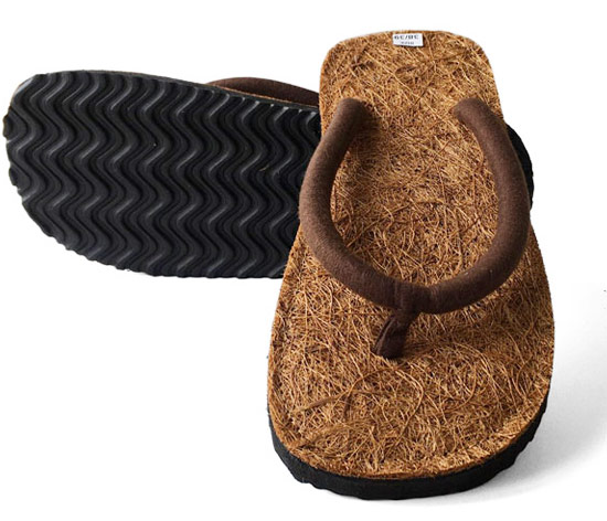 Kokos Flip Flops Stoff Riemen