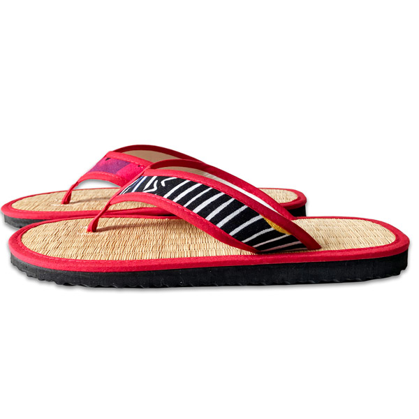 Rote Seegras Flip Flops