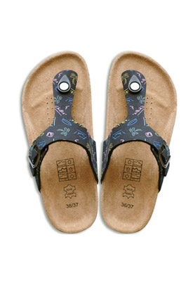 Flip Flop Sandalen Kork Fußbett