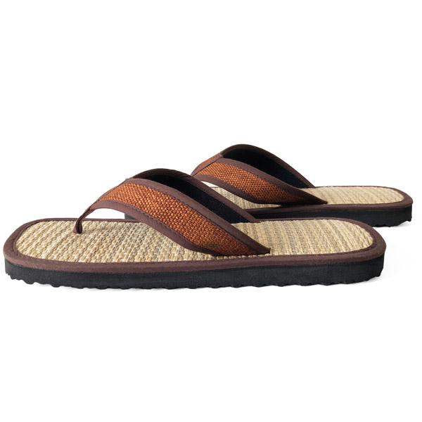 Braune Seegras Flip Flops