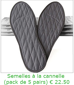 Semelles interieures à la cannelle (5 pairs)