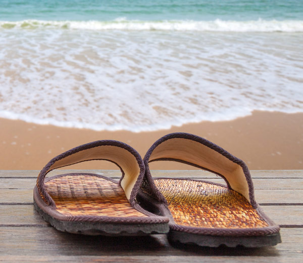 Flip Flops am Strand